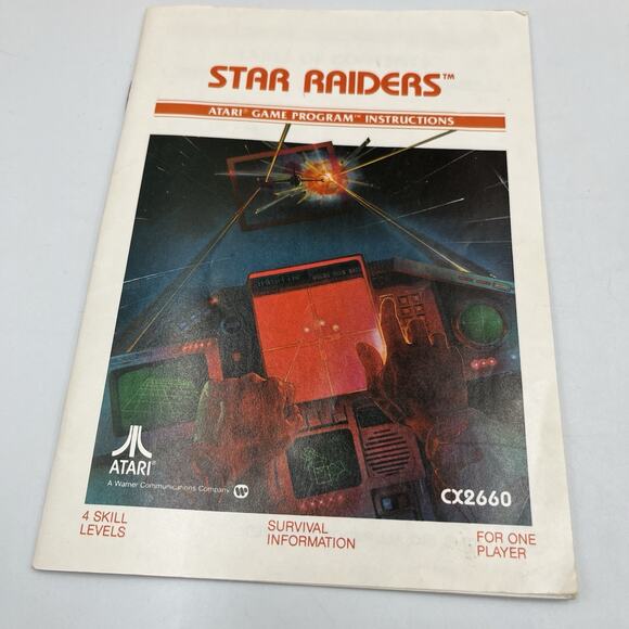 Star Raiders (Atari 2600) w/Video Touchpad, Complete in Box CIB NTSC - Picture 5 of 16